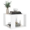 Coffee Table 40x40x30 cm Engineered Wood – White