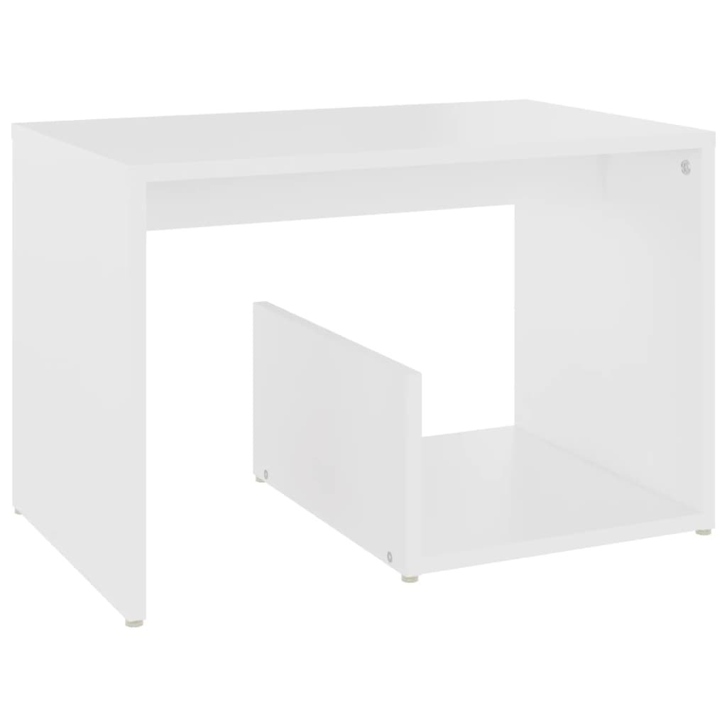 Vandalia Side Table 59x36x38 cm Engineered Wood – White