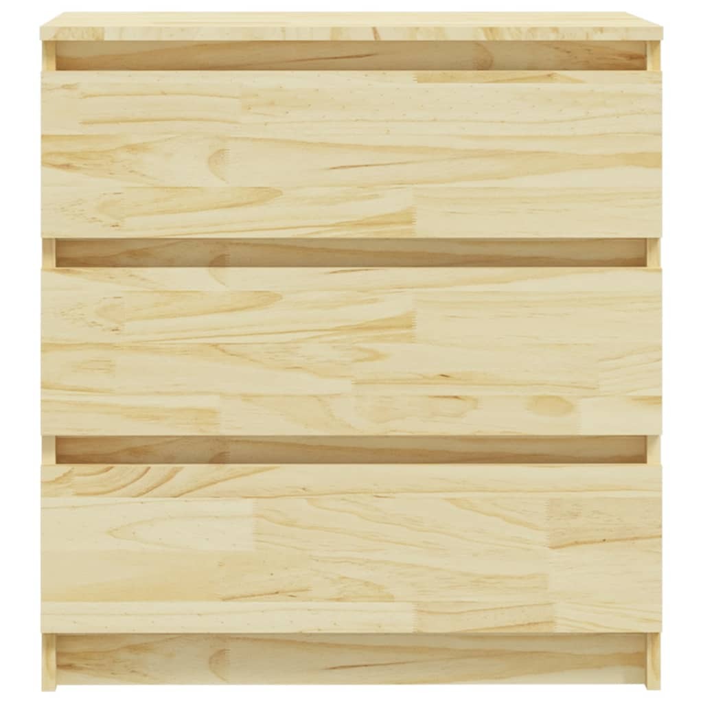 Honolulu Bedside Cabinet 60x36x64 cm Solid Pinewood – Brown