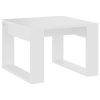 Alamitos Side Table 50x50x35 cm Engineered Wood – White