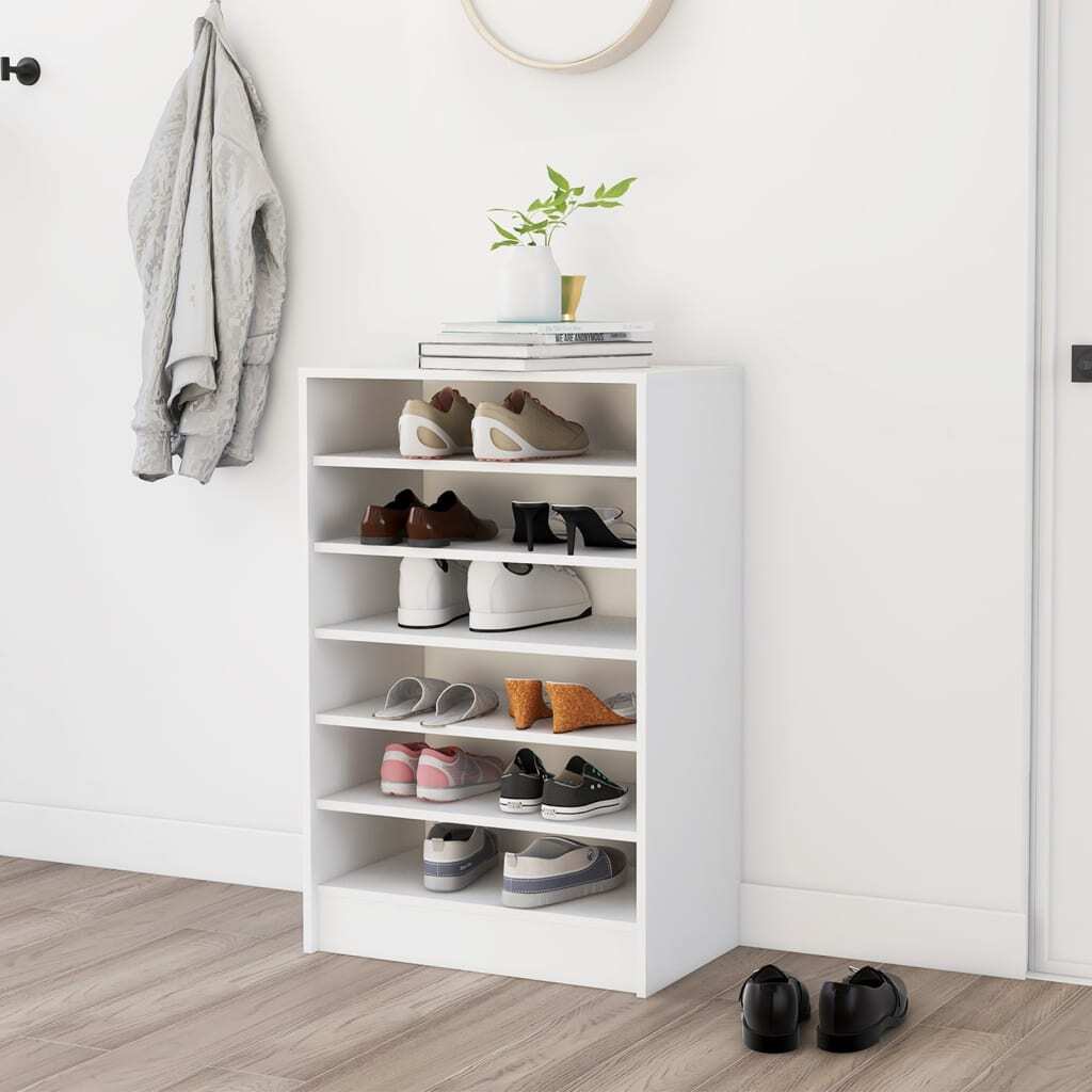 Shoe Cabinet 60x35x92 cm Engineered Wood – White