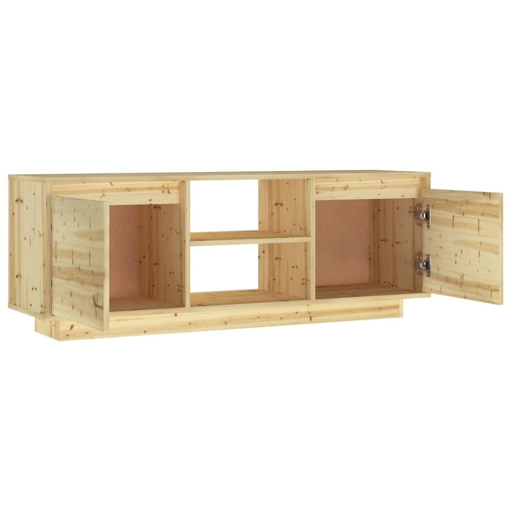 Cockeysville TV Cabinet 110x30x40 cm Solid Firwood