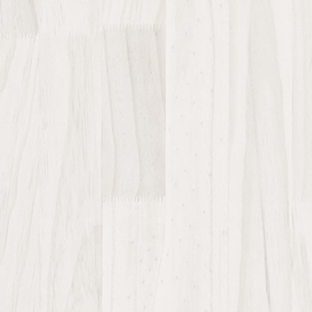 Garden Planter 50x50x50 cm Solid Pinewood – White, 1