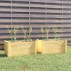 Garden Planter 60x31x31 cm Solid Pinewood – Brown, 2