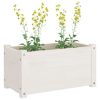 Garden Planter 60x31x31 cm Solid Pinewood – White, 2