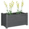 Garden Planter 60x31x31 cm Solid Pinewood – Grey, 1