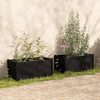 Garden Planter 100x50x50 cm Solid Pinewood – Black, 2