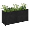 Garden Planter 150x50x70 cm Solid Pinewood – Black