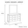 5 Pieces Bedroom Suite in Solid Wood Veneered Acacia Construction Timber Slat Double Size Oak Colour Bed, Bedside Table, Tallboy & Dresser