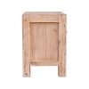 5 Pieces Bedroom Suite in Solid Wood Veneered Acacia Construction Timber Slat Double Size Oak Colour Bed, Bedside Table, Tallboy & Dresser