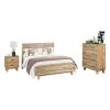 Rustic Timber 4 pcs Double Bedroom Suite