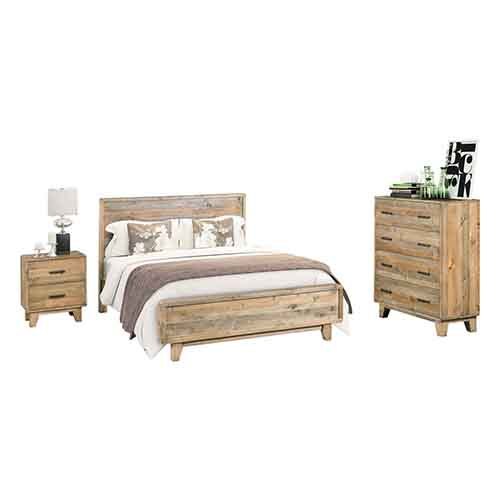 Rustic Timber 4 pcs Double Bedroom Suite
