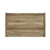 Agawam Bed Frame Natural Wood like MDF in Oak Colour – DOUBLE, Oak