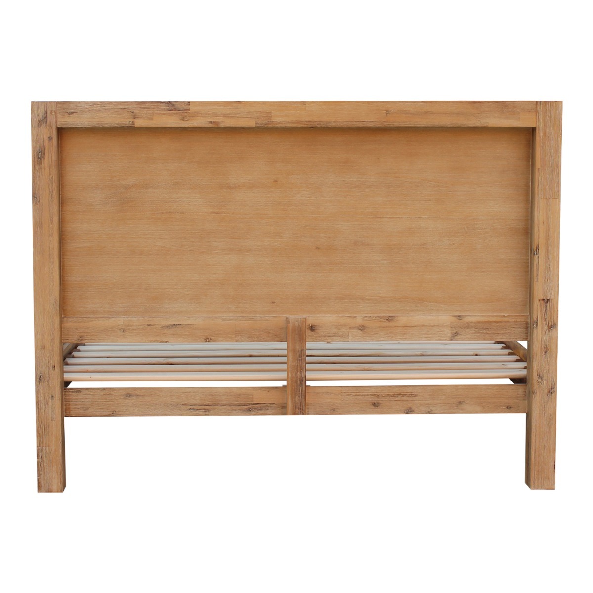 Avon Bed Frame in Solid Wood Veneered Acacia Bedroom Timber Slat – DOUBLE, Oak