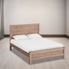 Avon Bed Frame in Solid Wood Veneered Acacia Bedroom Timber Slat – KING SINGLE, Oak