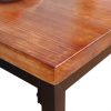 Vintage Industrial Wood Bar Table Kitchen Cafe Office Desk Steel Legs