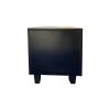 Bedside Table 2 drawers PU Leather Side Table Night Stand Storage in Black Colour