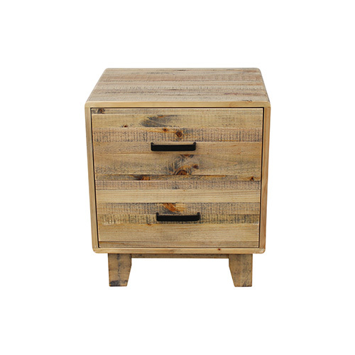 Bedside Table Rustic Timber