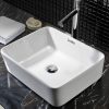 Ceramic Bathroom Basin Sink Vanity Above Counter Basins Bowl – White