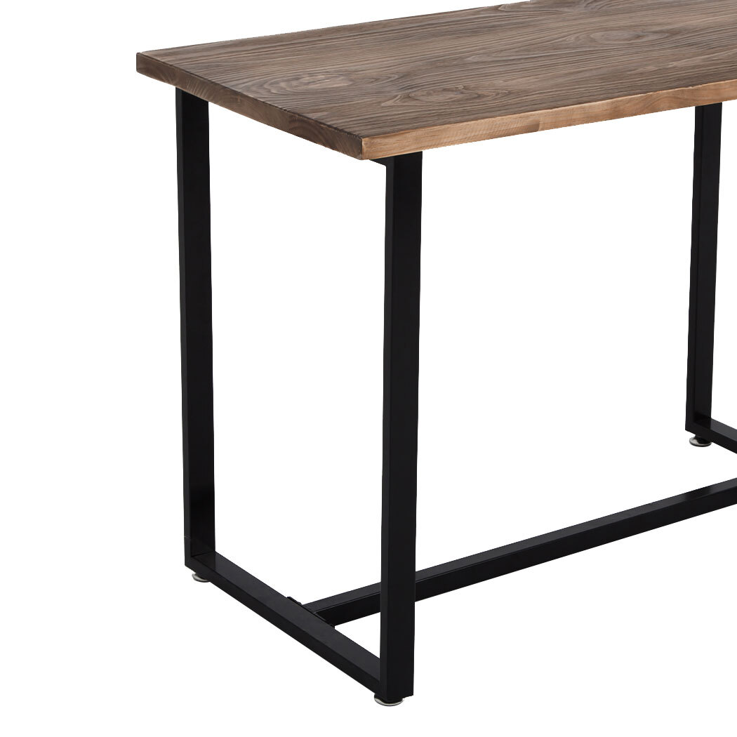 Dining Table Industrial Wooden Metal Kitchen Tables Cafe Restaurant 110cm