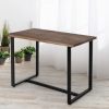 Dining Table Industrial Wooden Metal Kitchen Tables Cafe Restaurant 110cm