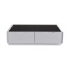 Coffee Table High Gloss Finish MDF Black & White Colour with 2 Drawers Storage