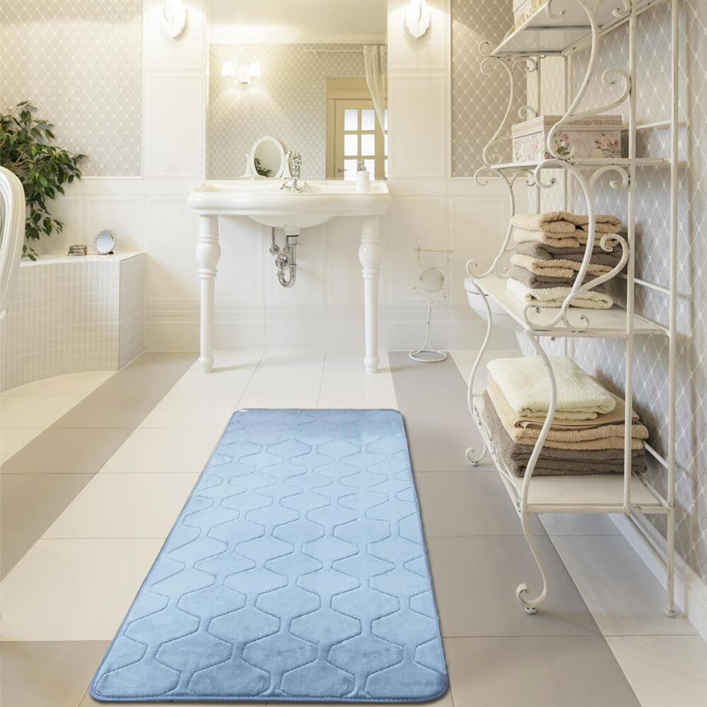 Home Bathroom Memory Foam Mat Pad Bathroom Floor Shower Rug Non-slip Carpet AU