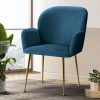 Set of 2 Kynsee Dining Chair Armchair Cafe Chair Upholstered Velvet