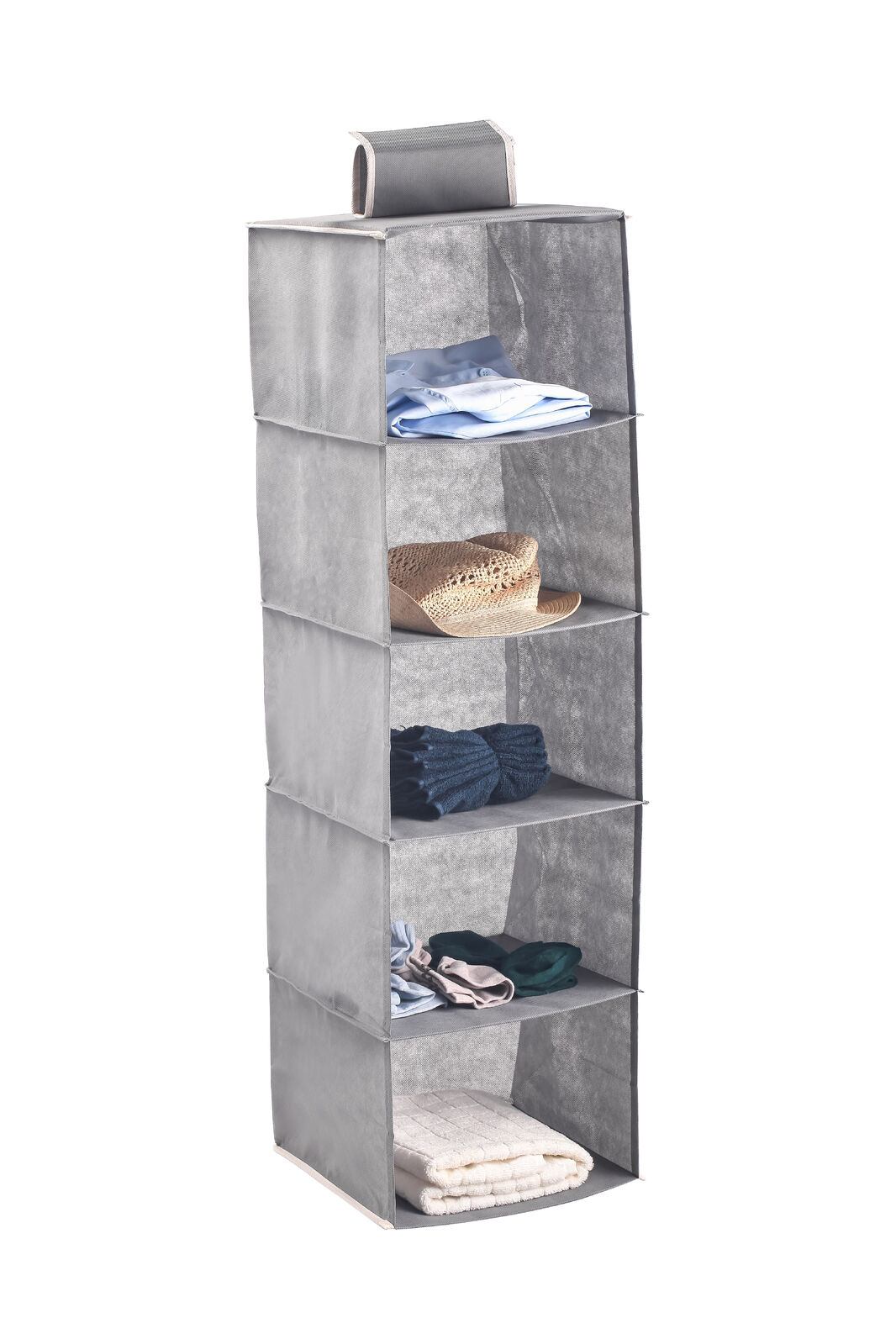 5 Tier Shelf Hanging Closet Organizer and Storage for Clothes