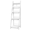Display Shelf 5 Tier Wooden Ladder Stand Storage Book Shelves Rack