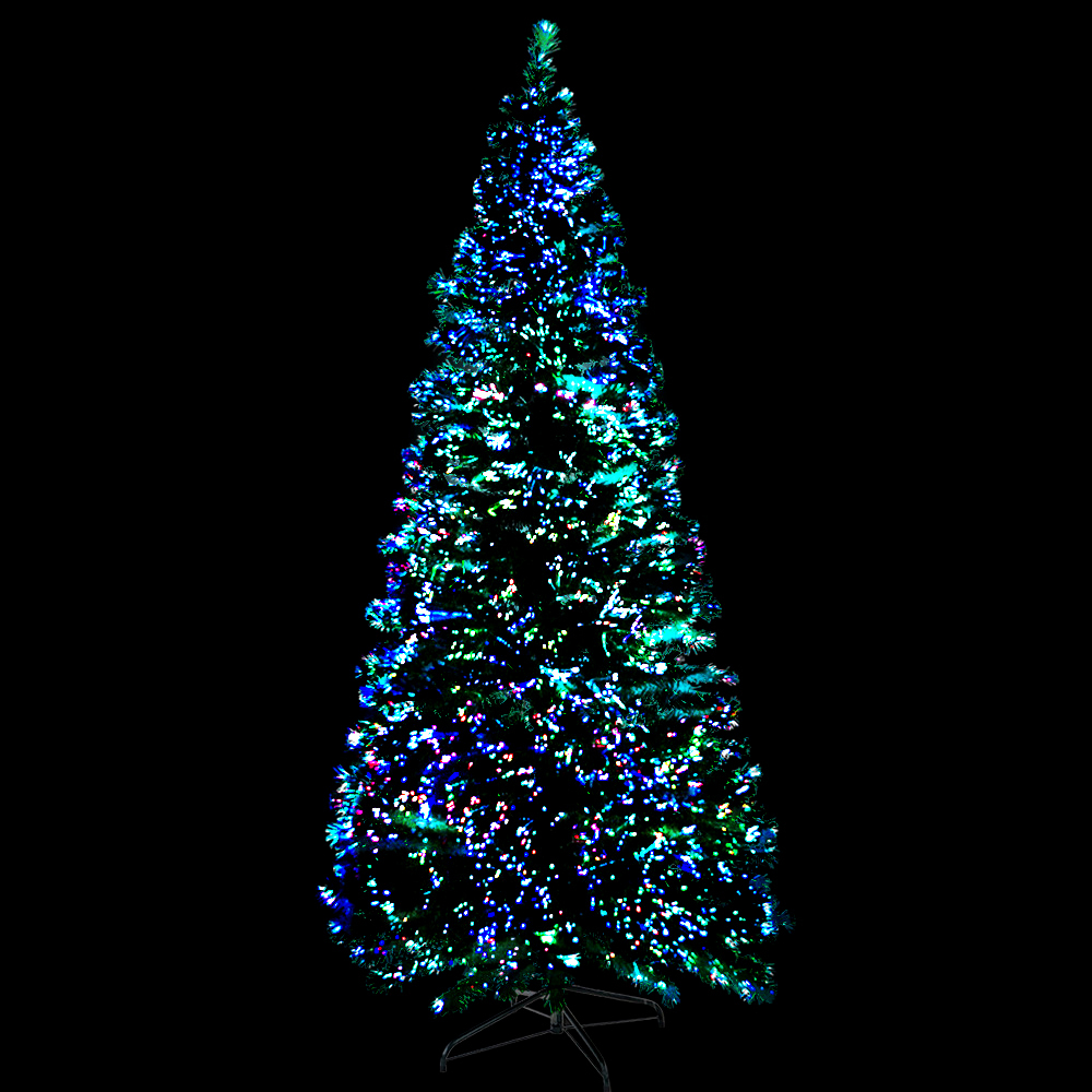 Jingle Jollys Christmas Tree LED Xmas trees Optic Fibre Warm White
