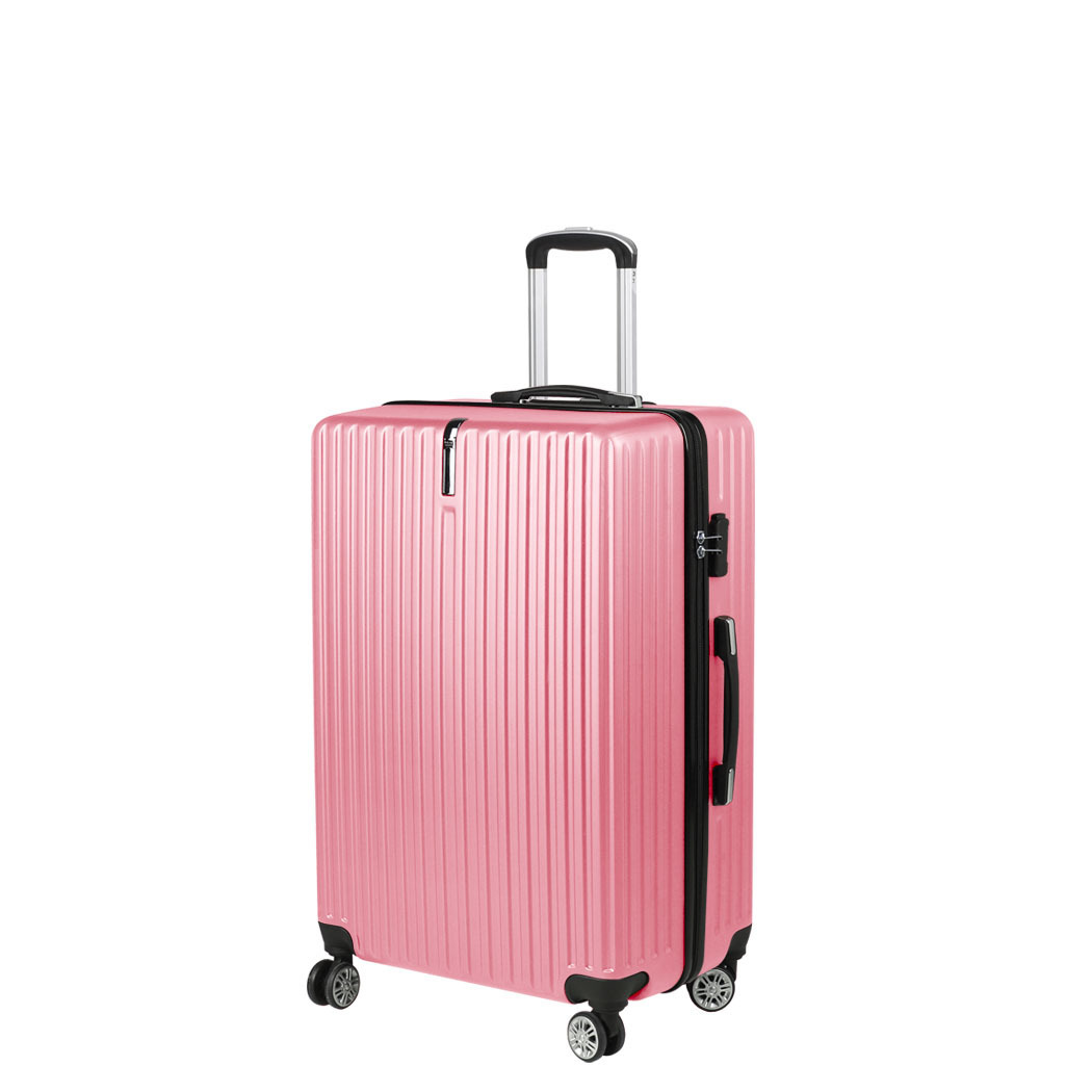 Luggage Suitcase Code Lock Hard Shell Travel Carry Bag Trolley – 33 x 21 x 54 cm, Dark Grey