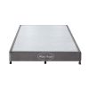 Mattress Base Ensemble Solid Wooden Slat with Removable Cover – KING, Charcoal