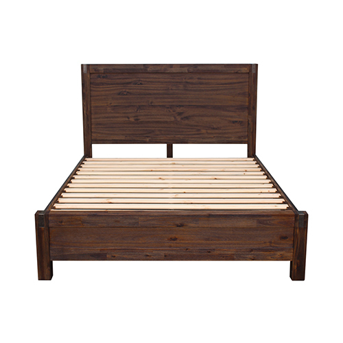 Avon Bed Frame in Solid Wood Veneered Acacia Bedroom Timber Slat