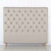 Bed Head French Provincial Headboard Upholsterd Fabric
