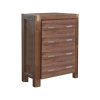 Tallboy with 4 Storage Drawers Solid Wooden Assembled
