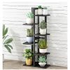 6 Tiers Vertical Bamboo Plant Stand Staged Flower Shelf Rack Outdoor Garden,