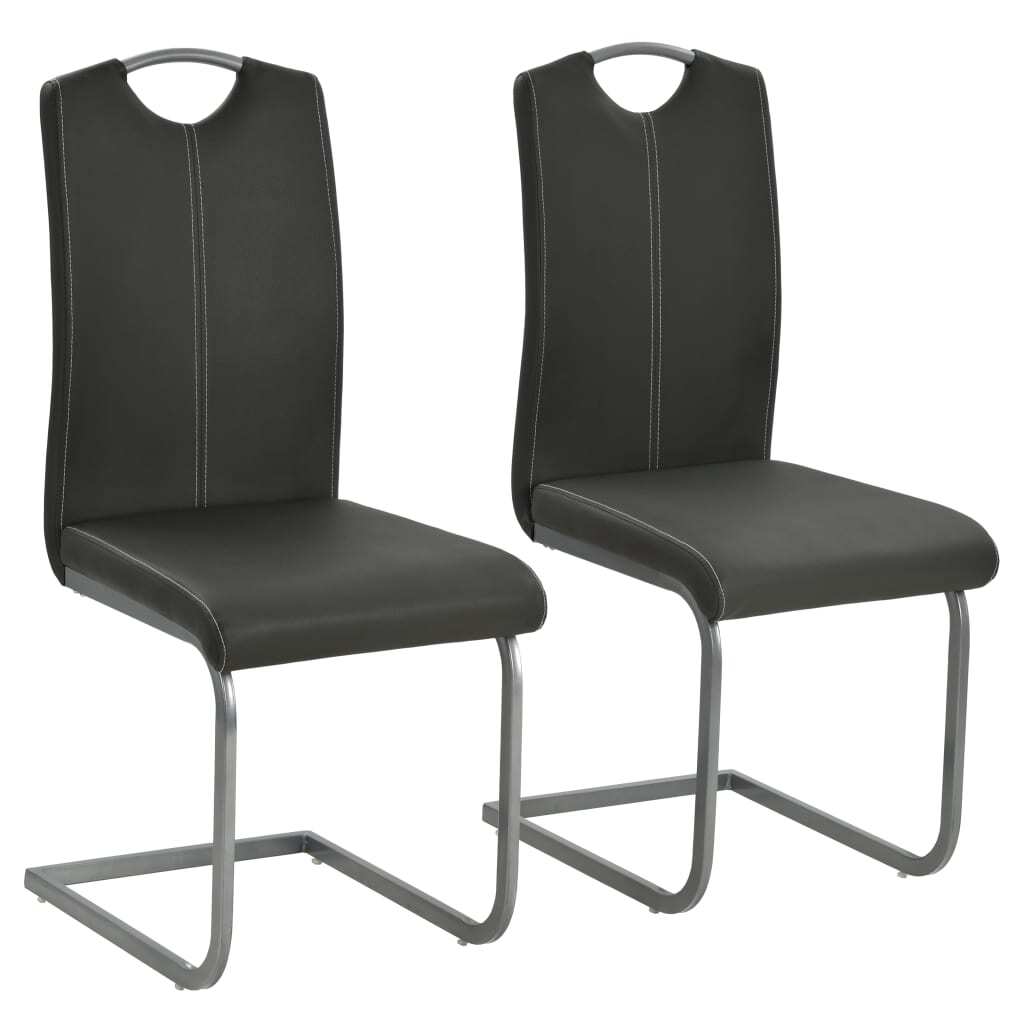 Cantilever Dining Chairs Faux Leather