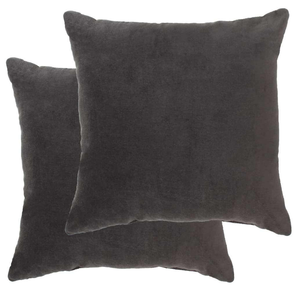 Cushions Cotton Velvet 2 pcs 45×45 cm