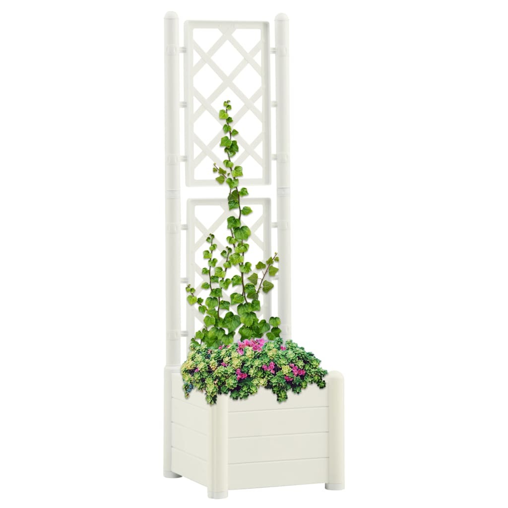 Garden Planter with Trellis PP