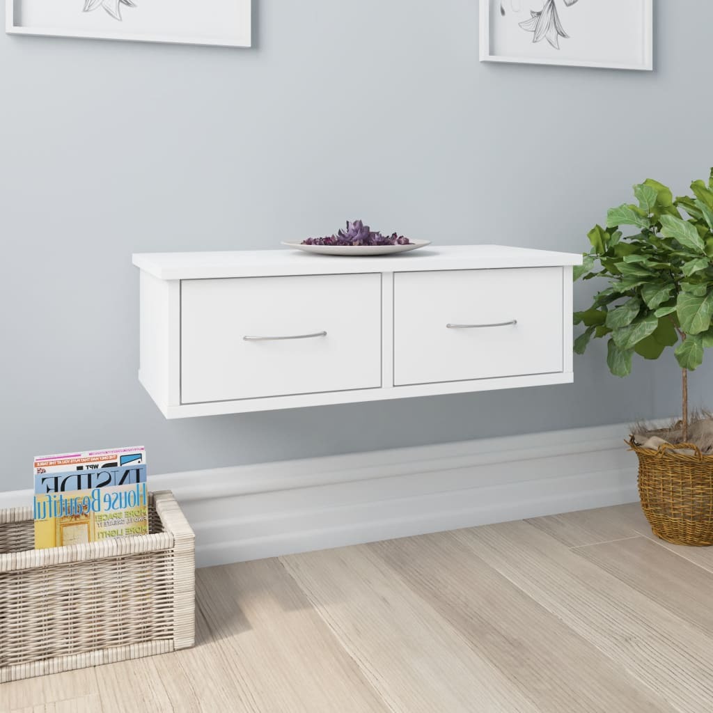 Wall-mounted Drawer Shelf 60x26x18.5 cm Engineered Wood