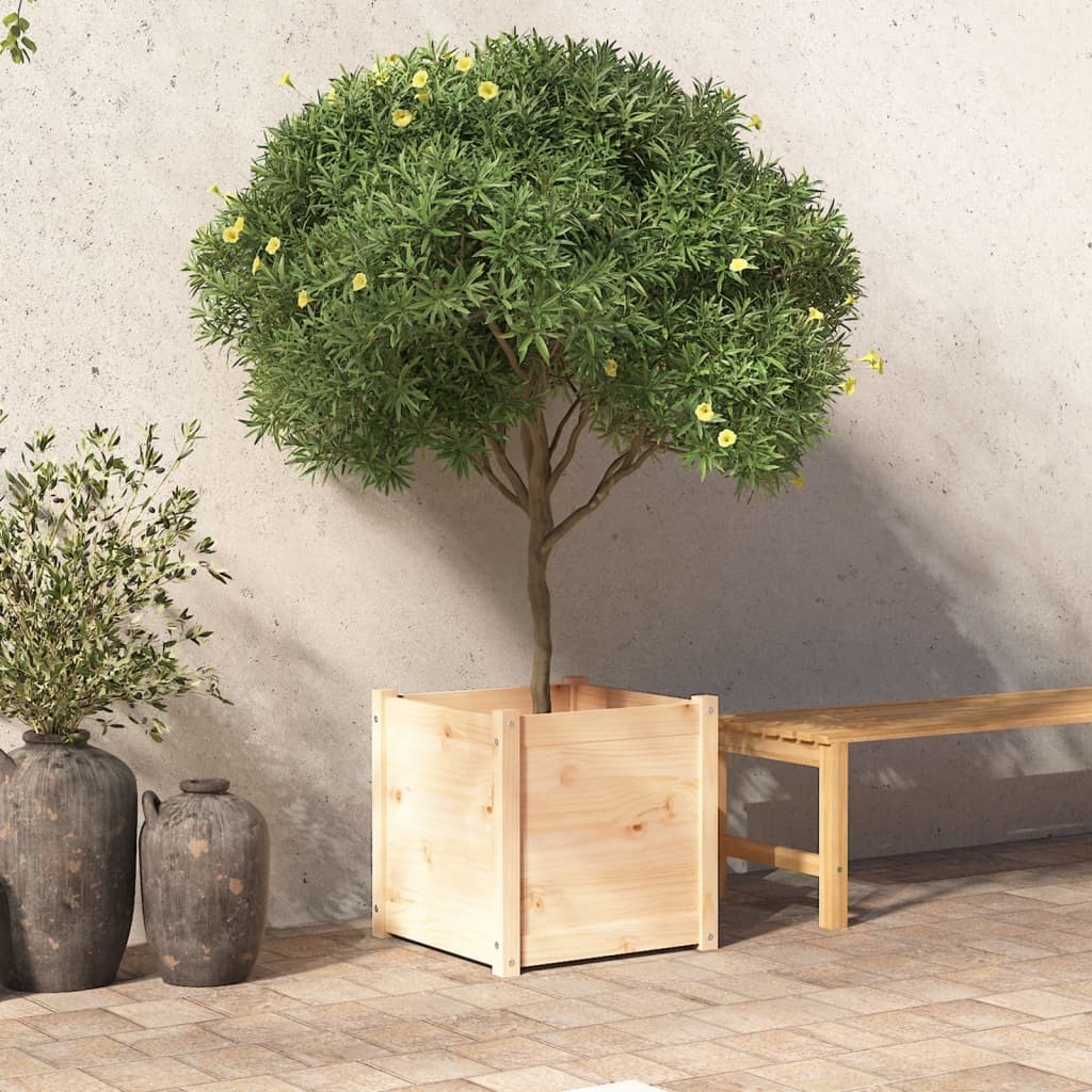 Garden Planter 50x50x50 cm Solid Pinewood