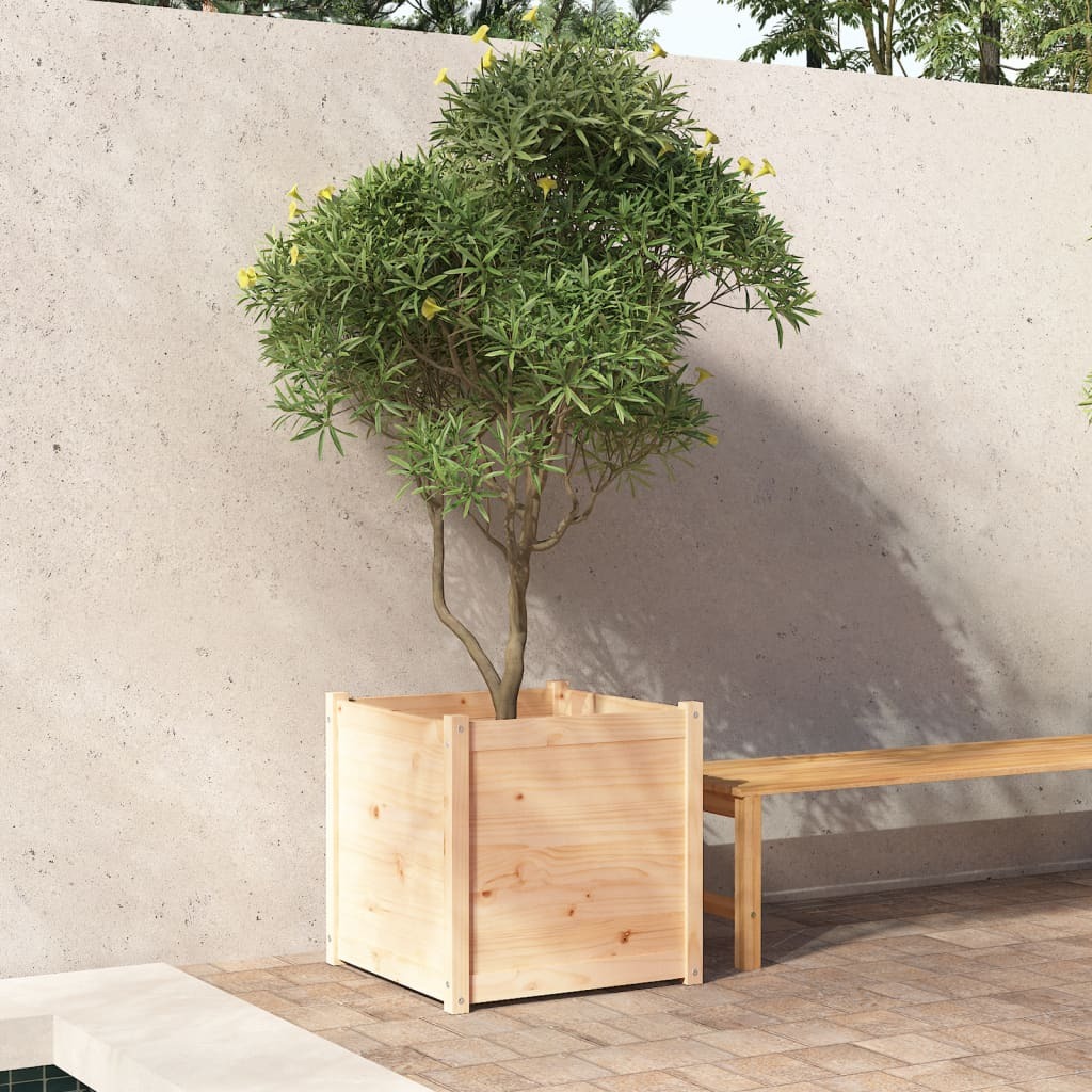 Garden Planter 60x60x60 cm Solid Pinewood