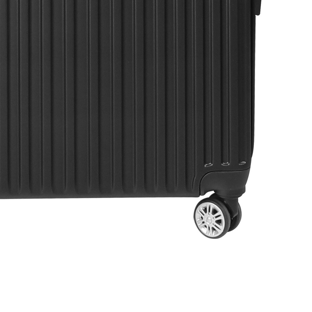 Luggage Suitcase Code Lock Hard Shell Travel Carry Bag Trolley – 33 x 21 x 54 cm, Black