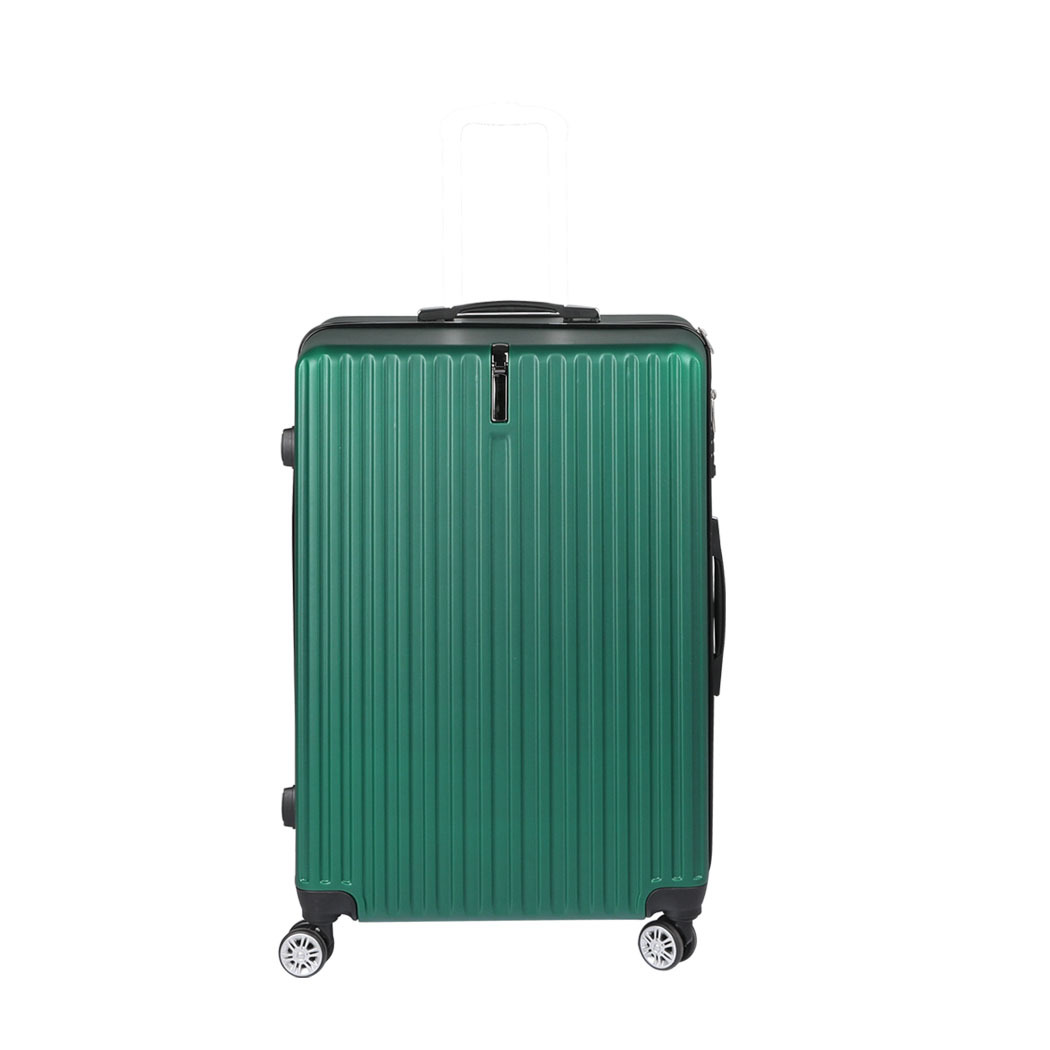 Luggage Suitcase Code Lock Hard Shell Travel Carry Bag Trolley – 33 x 21 x 54 cm, Green