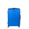 Luggage Suitcase Code Lock Hard Shell Travel Carry Bag Trolley – 39 x 23 x 64 cm, Blue