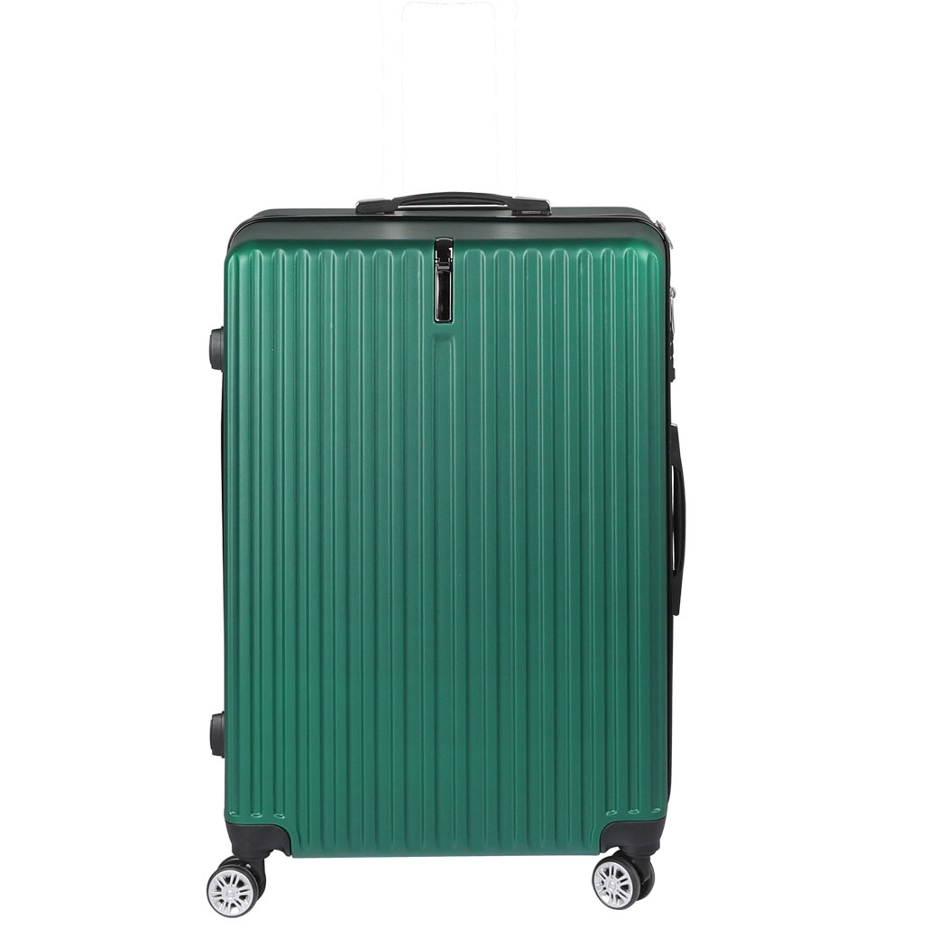 Luggage Suitcase Code Lock Hard Shell Travel Carry Bag Trolley – 47 x 30 x 74 cm, Green
