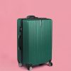 Luggage Suitcase Code Lock Hard Shell Travel Carry Bag Trolley – 47 x 30 x 74 cm, Green