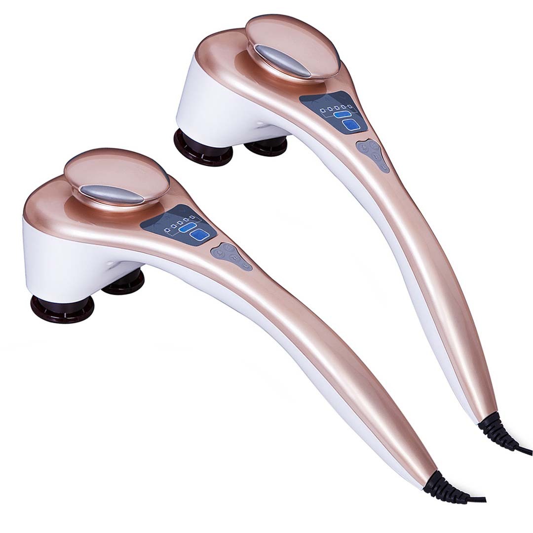 Portable Handheld Massager Soothing Heat Stimulate Blood Flow Shoulder 4 Heads – 2