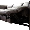 Corner Sofa Square Wedge Finest Genuine Leather Grey Electric Recliner Storage Drawer with 2x Cup Holders Lounge Set for Living Room